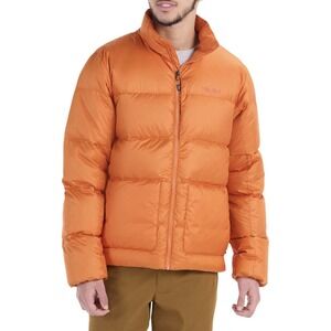 Men's Large Marmot Guides Goose Down 700 Fill Puffer Jacket Sweater, Tangelo